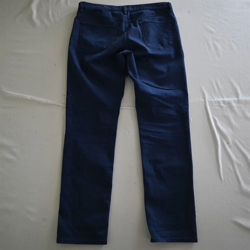 Banana Republic 34x32 Traveler Slim 5 Pocket Royal Blue Stretch Denim Mens Jeans